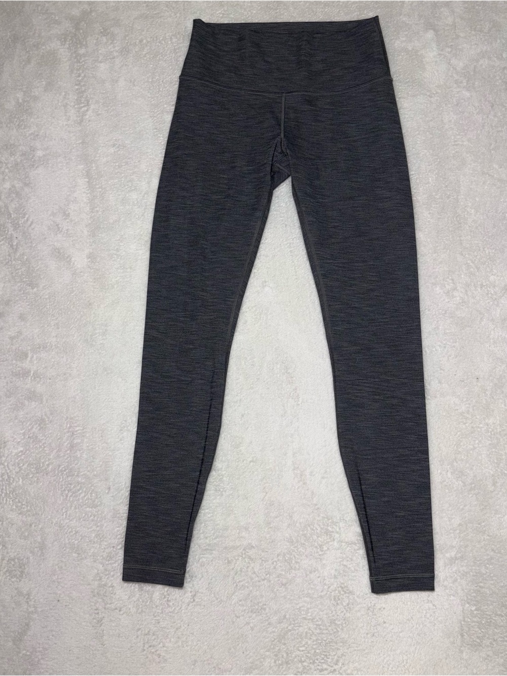 Lululemon Wunder Under Gray Blend Luxtreme Leggings Women's 8